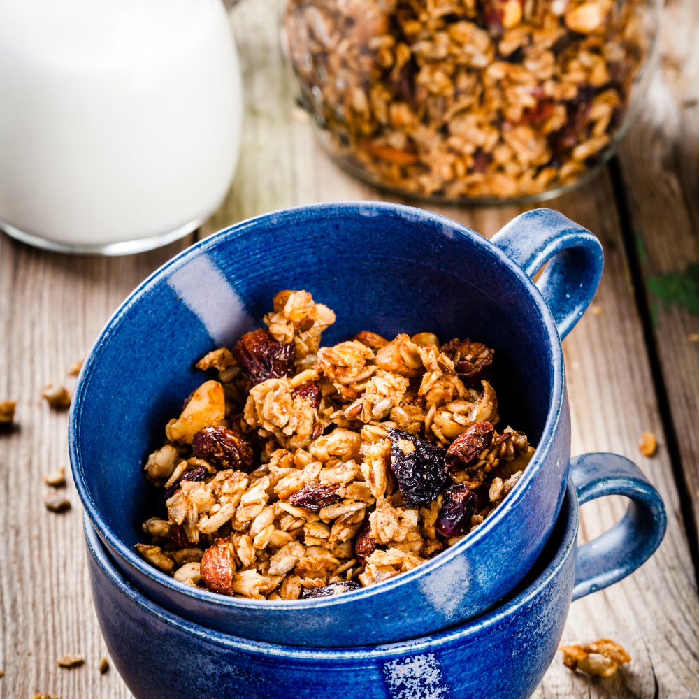 Crispy Tangy Barberry and Nut Granola Clusters