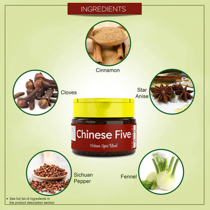 USimplySeason Chinese Five Spice - Classic Aromatic Chinese Seasoning, 2.4oz